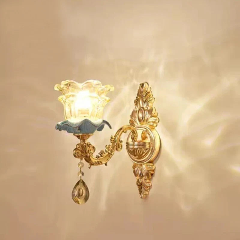lustre rétro en céramique style européen pour intérieur