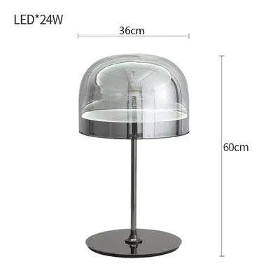 lampes de table nordiques en verre coloré pour intérieur élégant