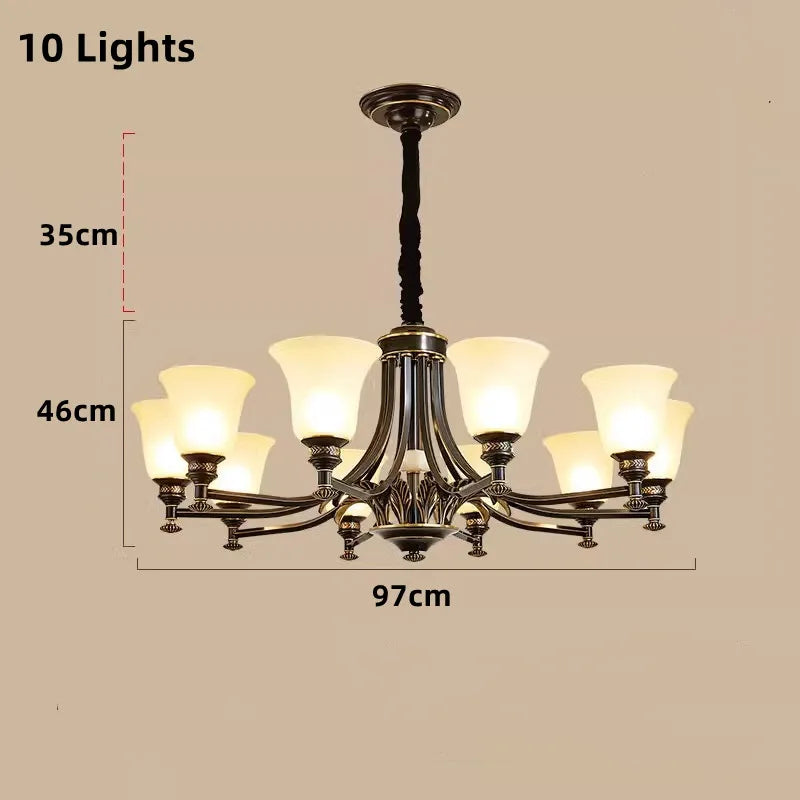 lustre nordique de luxe en cuivre style vintage industriel