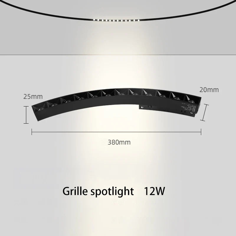 led magnétique éclairage sur rail projecteur suspendu