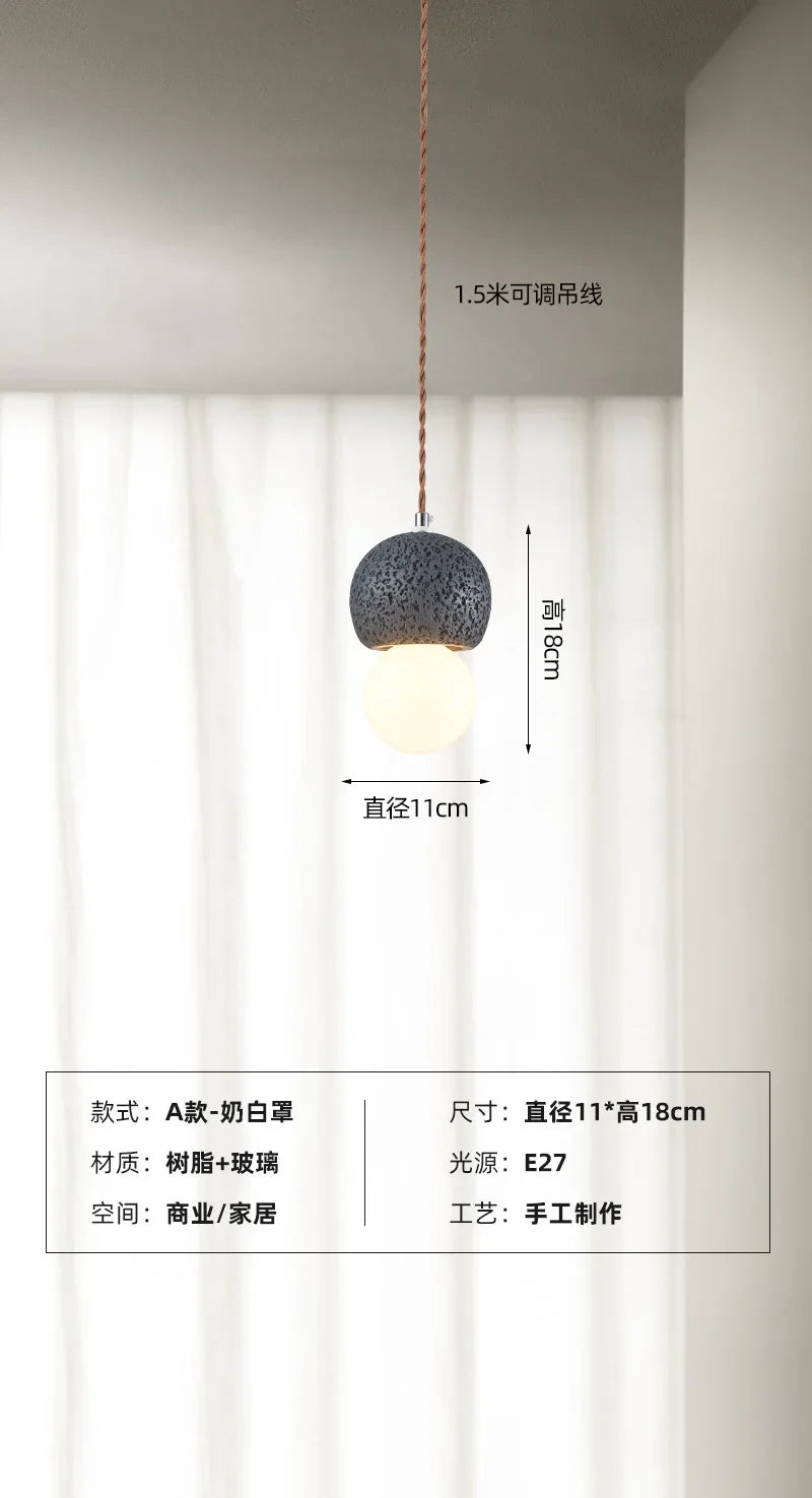 suspension wabi-sabi design luminaire nordique créatif pour intérieur