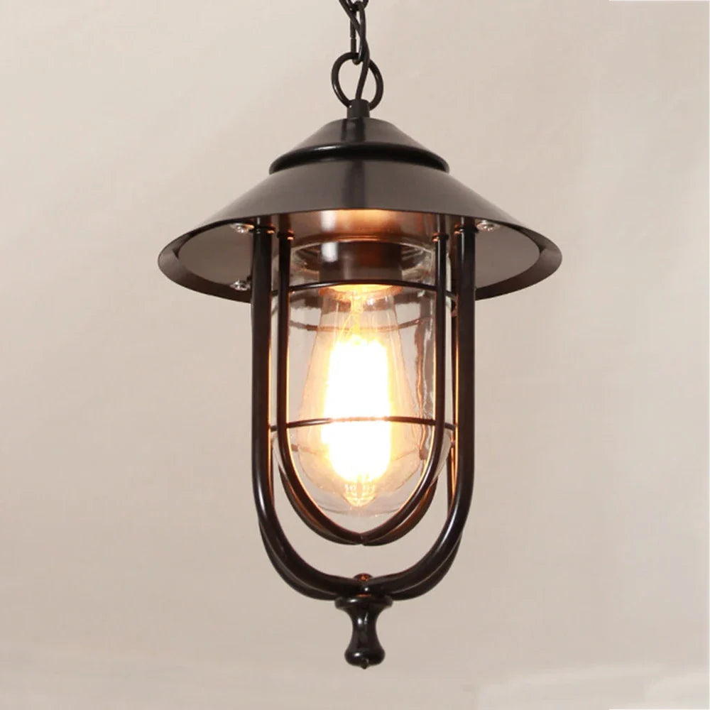 lustre extérieur rétro pour éclairage de jardin et allée