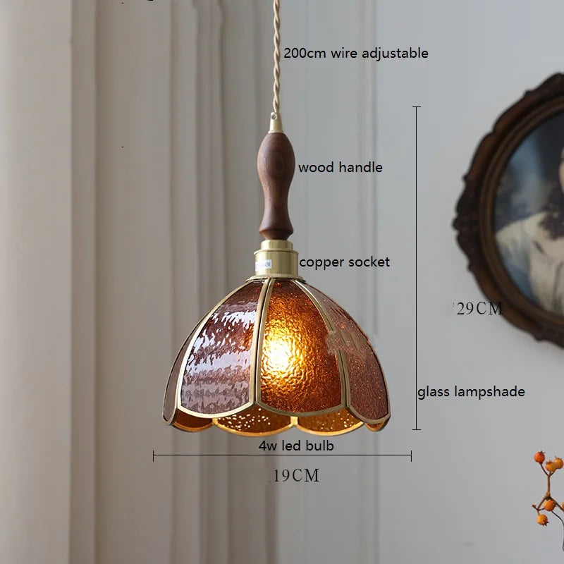 iwhd lampe à main led moderne en verre cuivre papillon