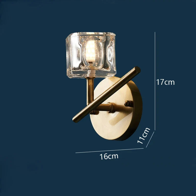 applique murale en cristal de luxe pour décoration intérieure
