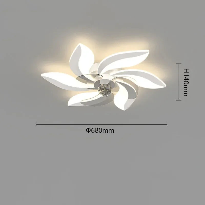 plafonnier ventilateur avec lumière et télécommande pour intérieur