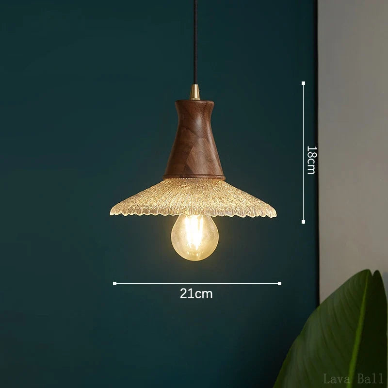 lustre suspension en laiton et verre pour décoration intérieure
