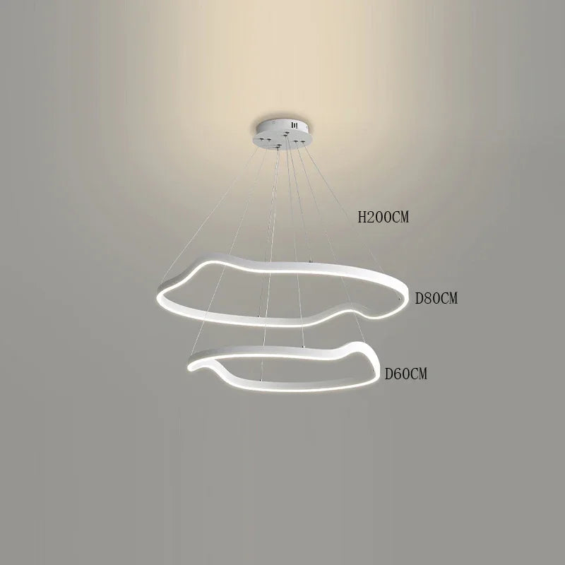 lustre suspension led pour éclairage intérieur moderne