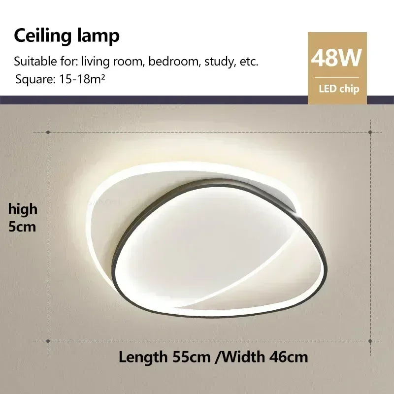 lustre intérieur moderne à leds pour décoration de la maison