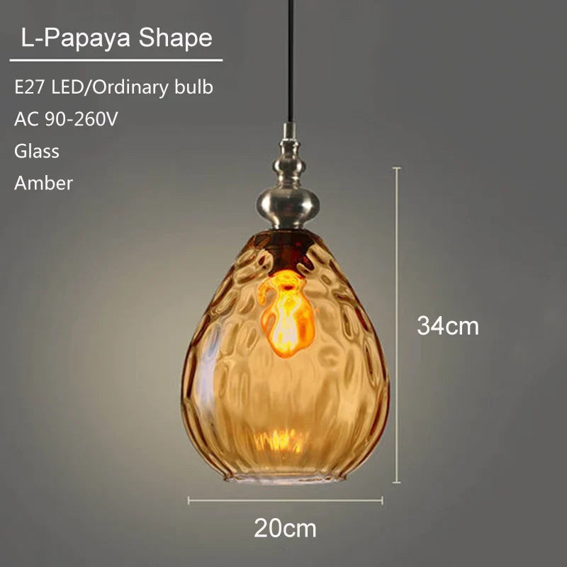 suspension en verre moderne pour décoration intérieure élégante