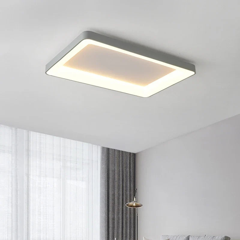 plafonnier led simple rectangulaire pour intérieur moderne