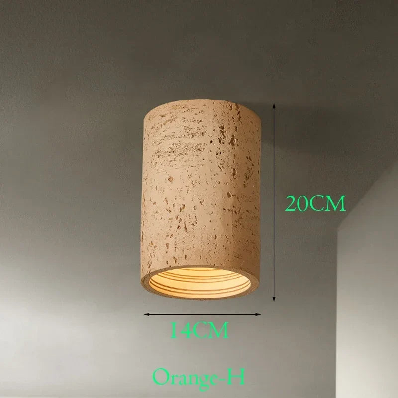 plafonnier led wabi-sabi style nordique pour décoration intérieure