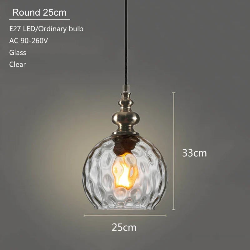 suspension en verre moderne pour décoration intérieure élégante