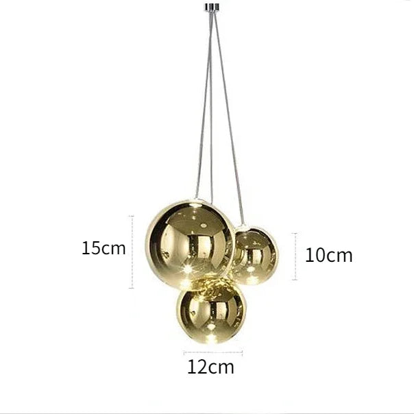lustre en verre suspension design pour éclairage moderne