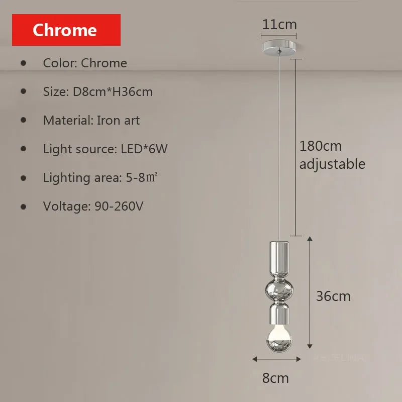 suspension moderne lumineuse pour décoration intérieure élégante
