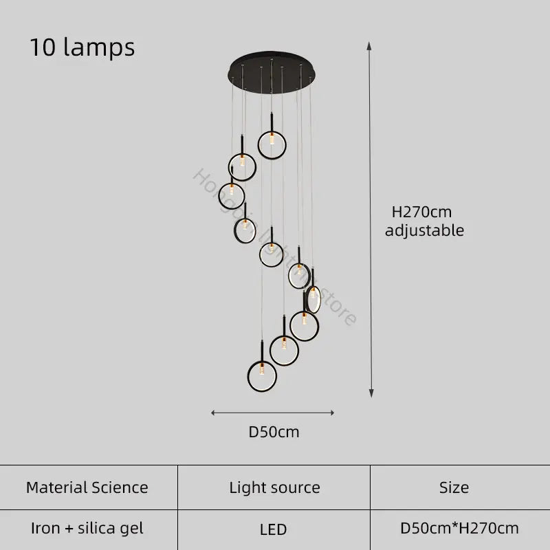 lustre moderne simple en forme trapézoïdale pour décoration intérieure