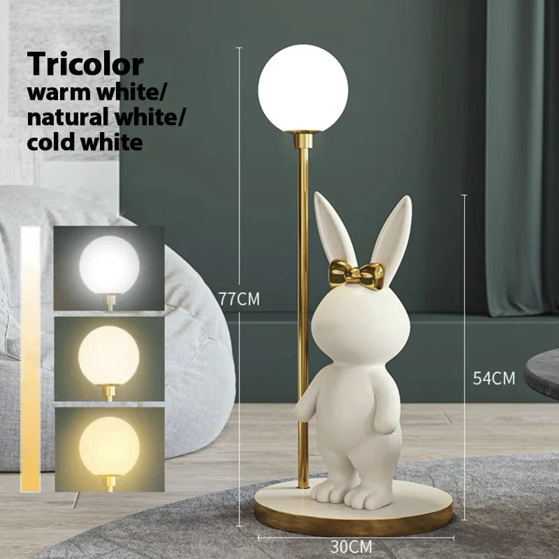 lampadaire nordique design lapin pour chambre enfant