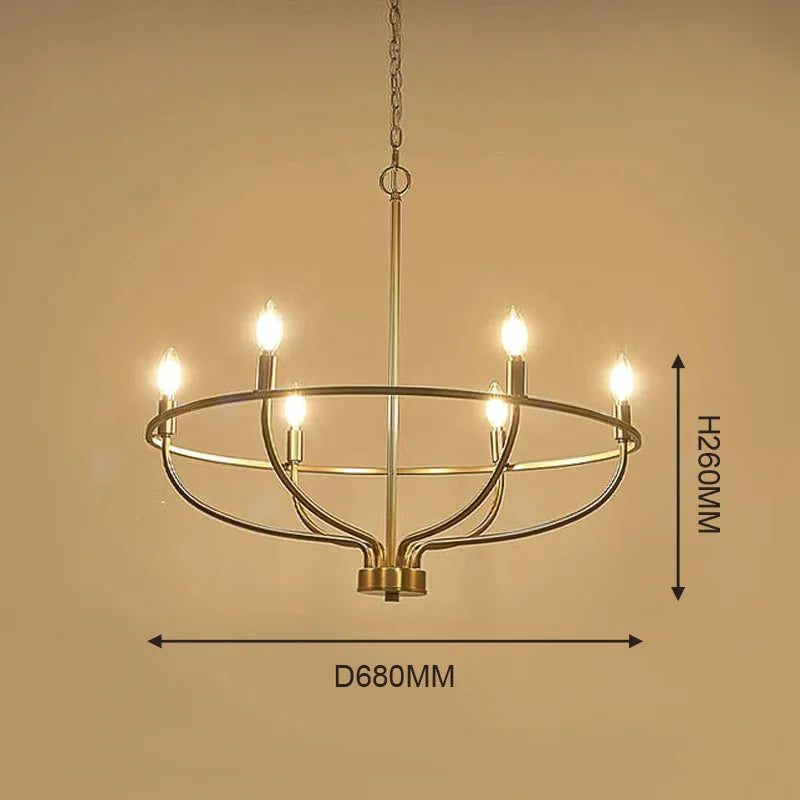 lustre rétro en fer à plusieurs têtes style industriel et loft