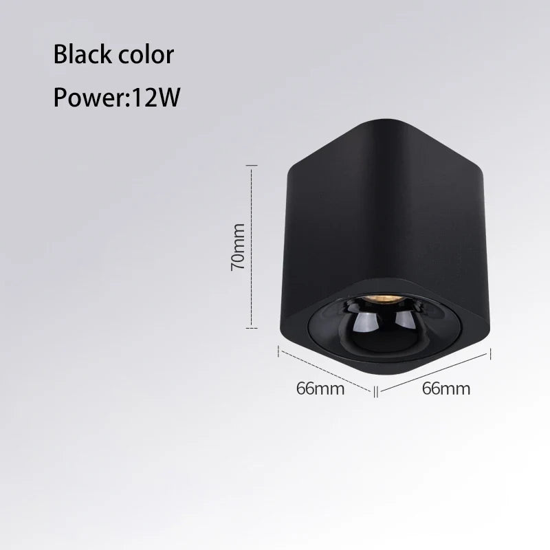 mini projecteur led anti-éblouissement monté en surface pour intérieur