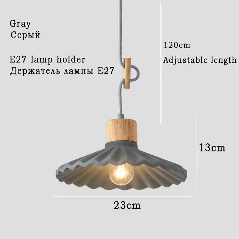 suspension moderne style nordique luminaire coloré macaron