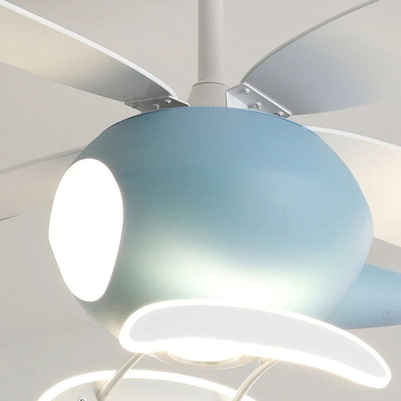 suspension hélicoptère ventilateur led pour enfants télécommande directe