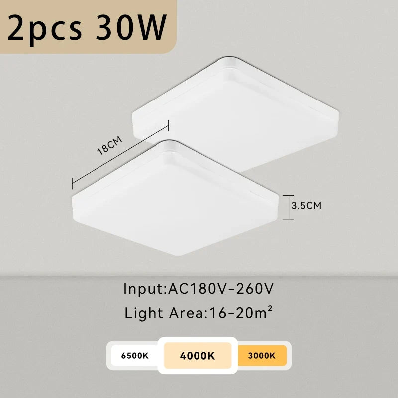 plafonnier led moderne carré pour intérieur design élégant