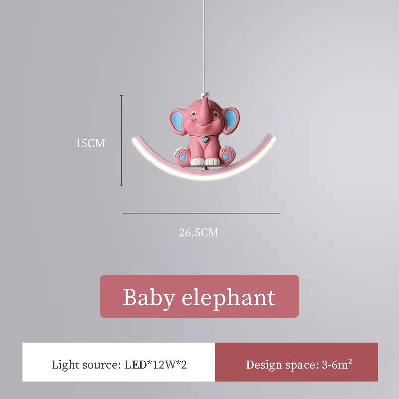 lustre mignon animaux lampes de chevet pour enfants décoration moderne
