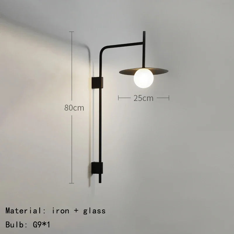 Nordic Modern LED Wall Mounted Lamp Sconce Light for Bedroom Living Room