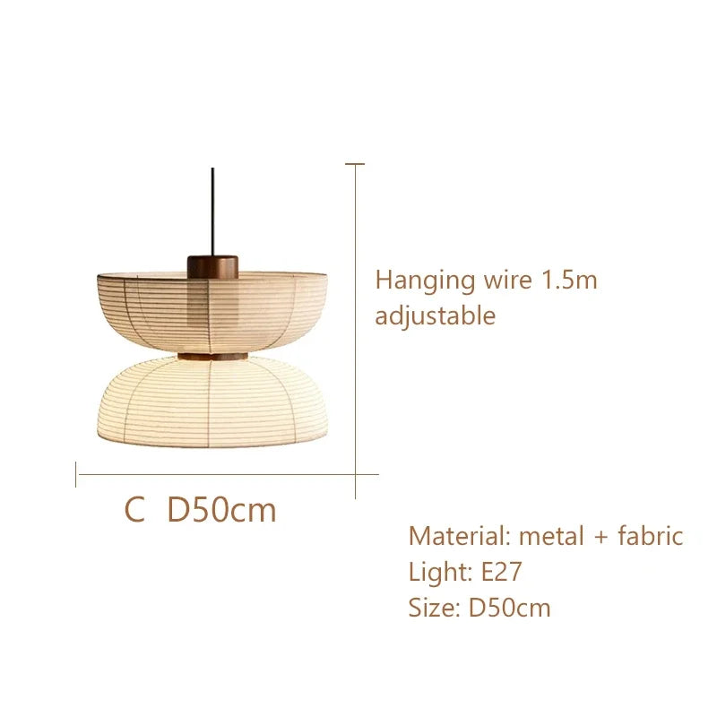 lustre wabi sabi minimaliste led pour restaurant bar