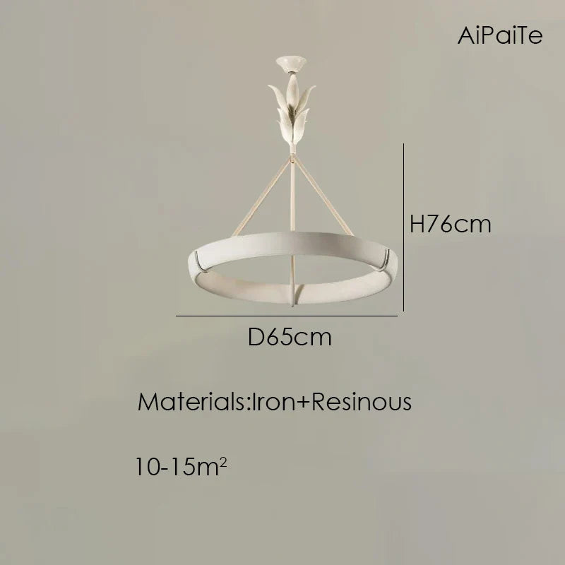 Aipaite Modern Faux Sculpture Round Chandelier is an indoor light fixture for living room, study and bedroom