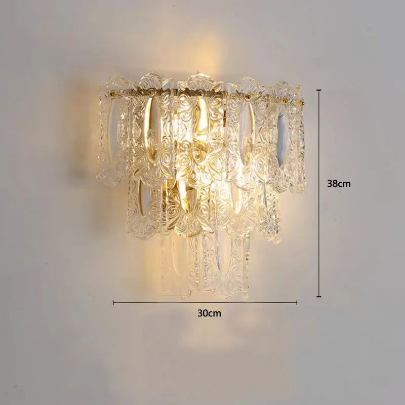 applique murale en verre design pour décoration intérieure moderne