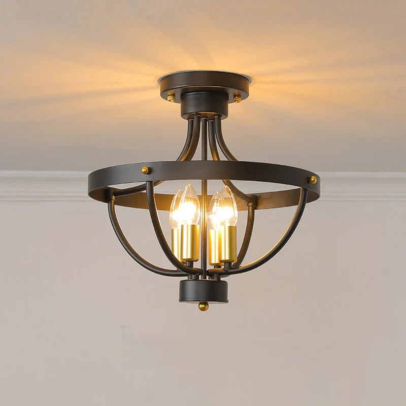 lustre géométrique moderne de ferme éclairage suspendu rustique