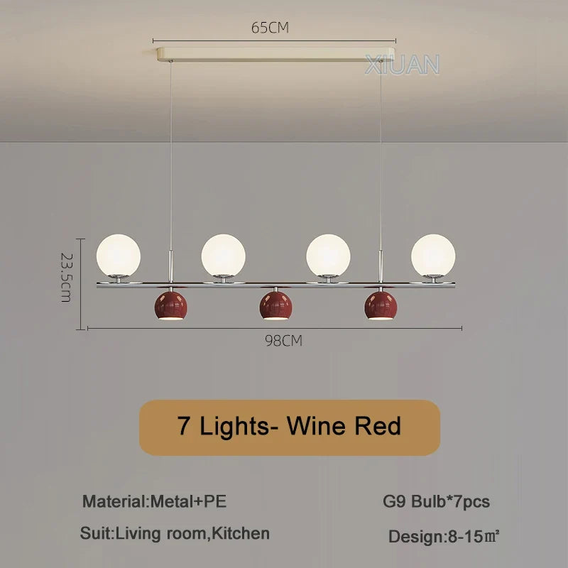 Suspension LED ronde lustre table