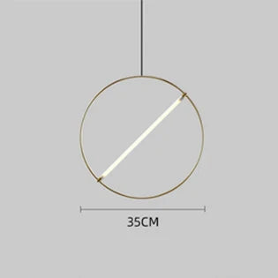 suspension LED design moderne simple luminaire décoratif rond