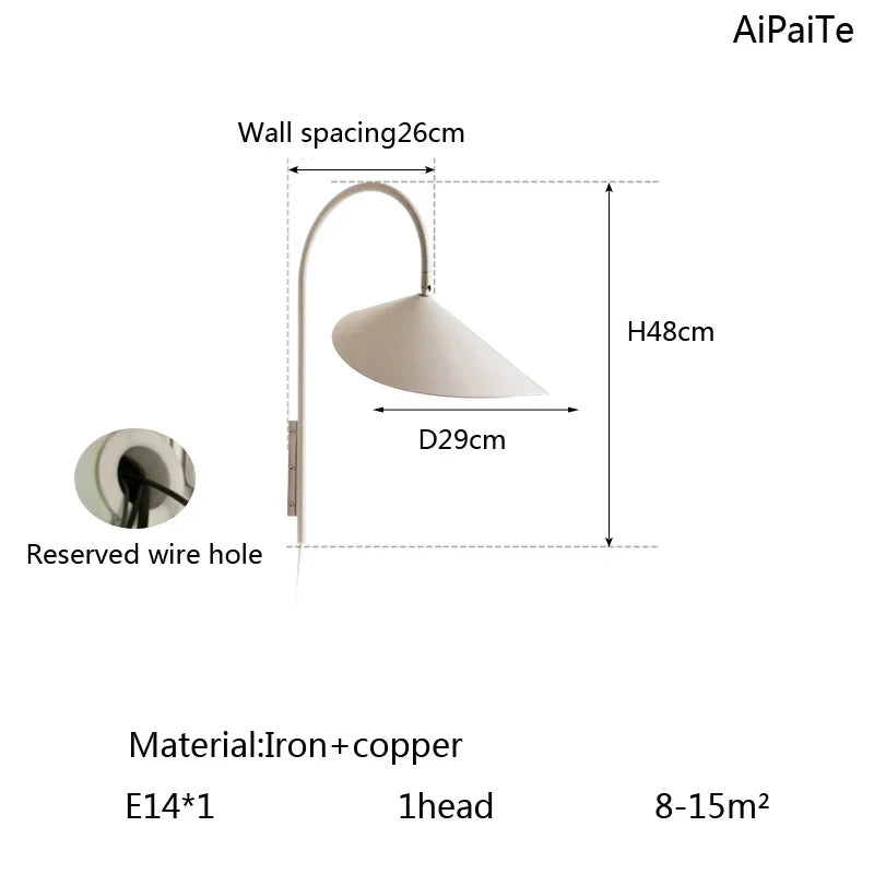Lampadaire en marbre et pierre réglable