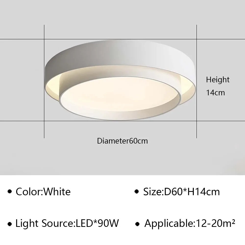 lustre led ultra mince moderne pour décoration intérieure