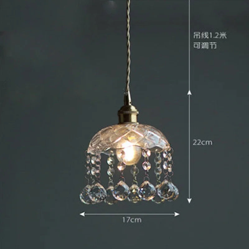 lustre nordique en cristal pour bar et restaurant