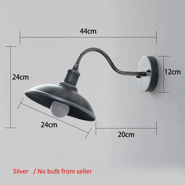 lumière extérieure étanche style loft américain vintage