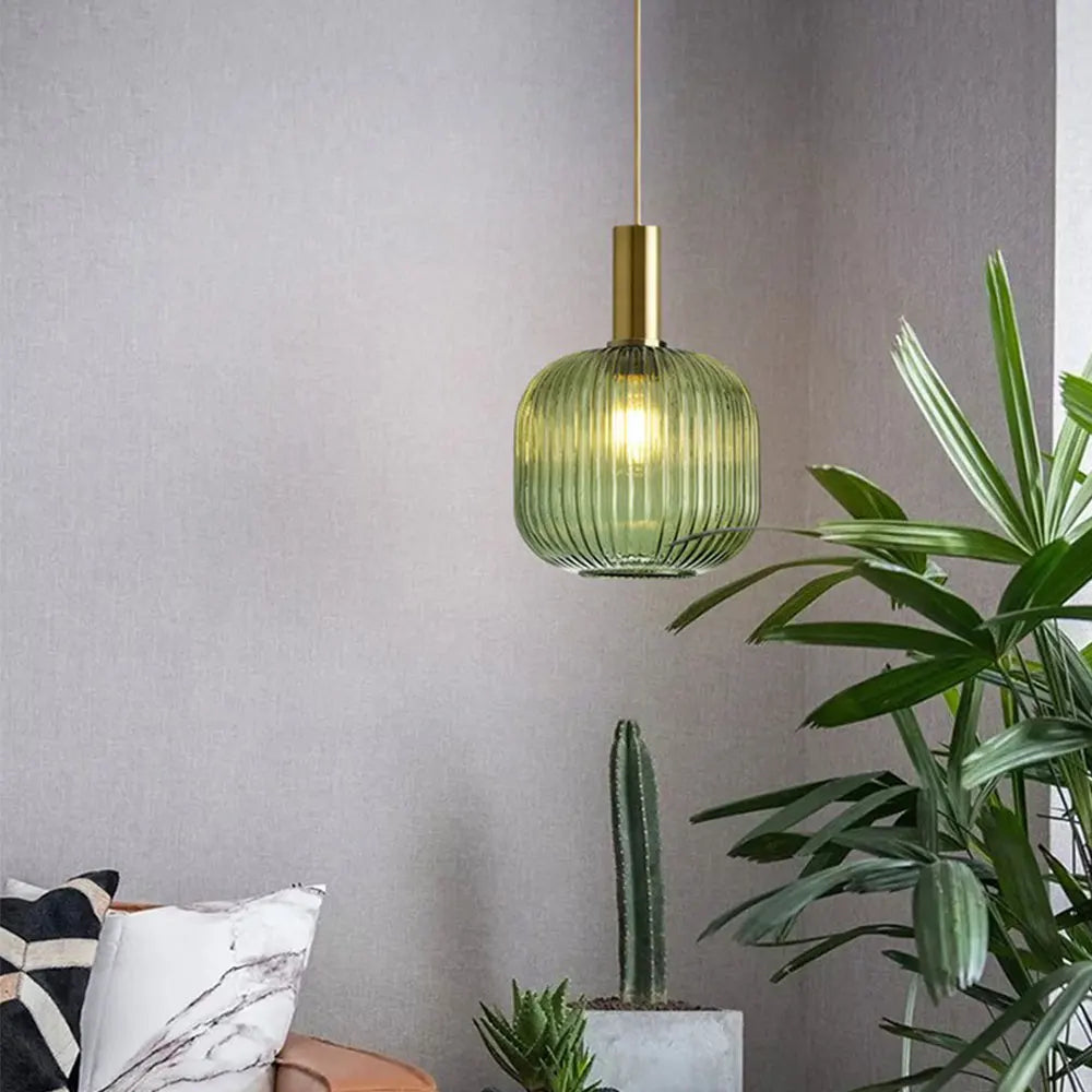 lustre en verre lumineux pour décoration intérieure élégante