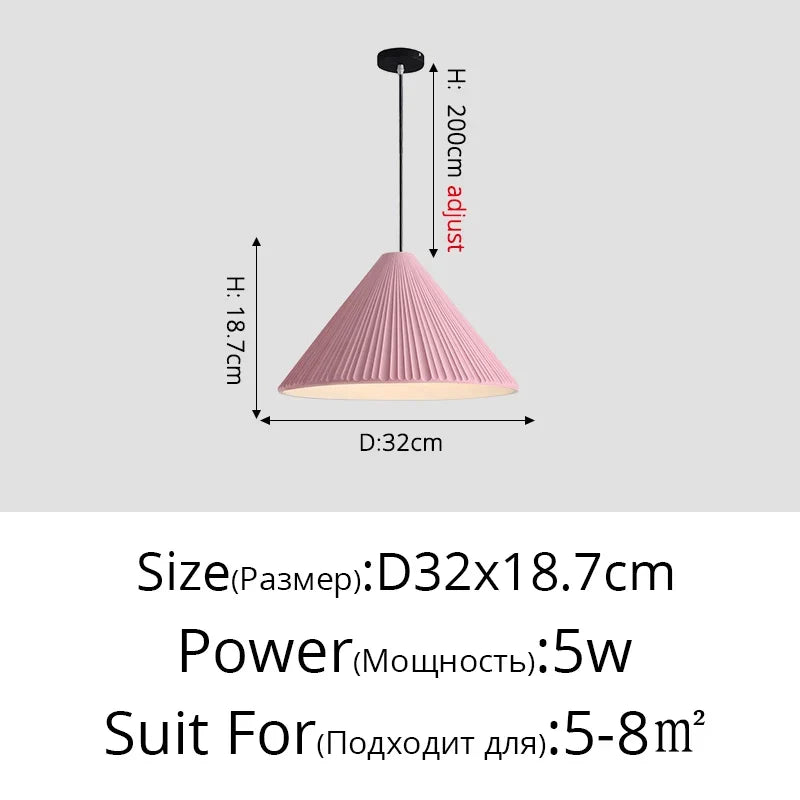 lustre led moderne en forme de chapeau pour éclairage intérieur