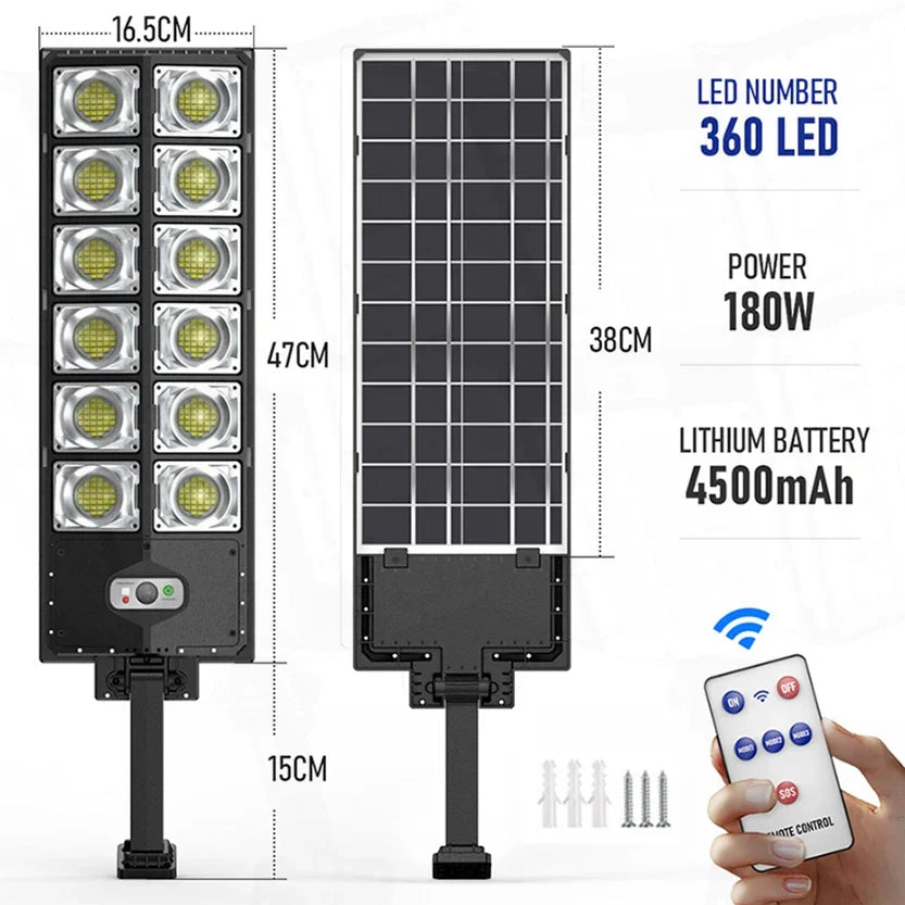 20000W Split Solar Street Light Outdoor Aluminum Solar Street Light Garden Sunlight House Remote Control Waterproof Wall Lamp