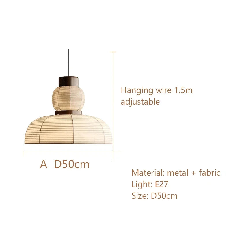 lustre wabi sabi minimaliste led pour restaurant bar