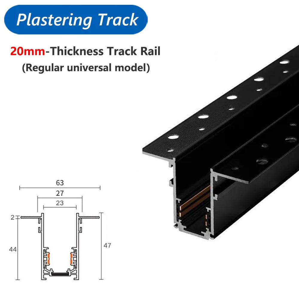 rail d éclairage magnétique moderne pour intérieur en aluminium