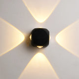 applique murale led hémisphère quatre côtés pour extérieur et balcon