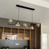lustre moderne en verre LED pour intérieur décoratif