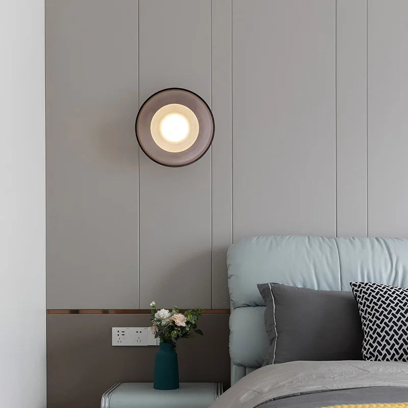 applique murale led en forme de bol pour éclairage d'hôtel