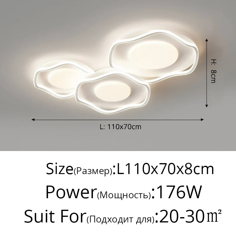 plafonnier led étoile moderne pour décoration intérieure élégante