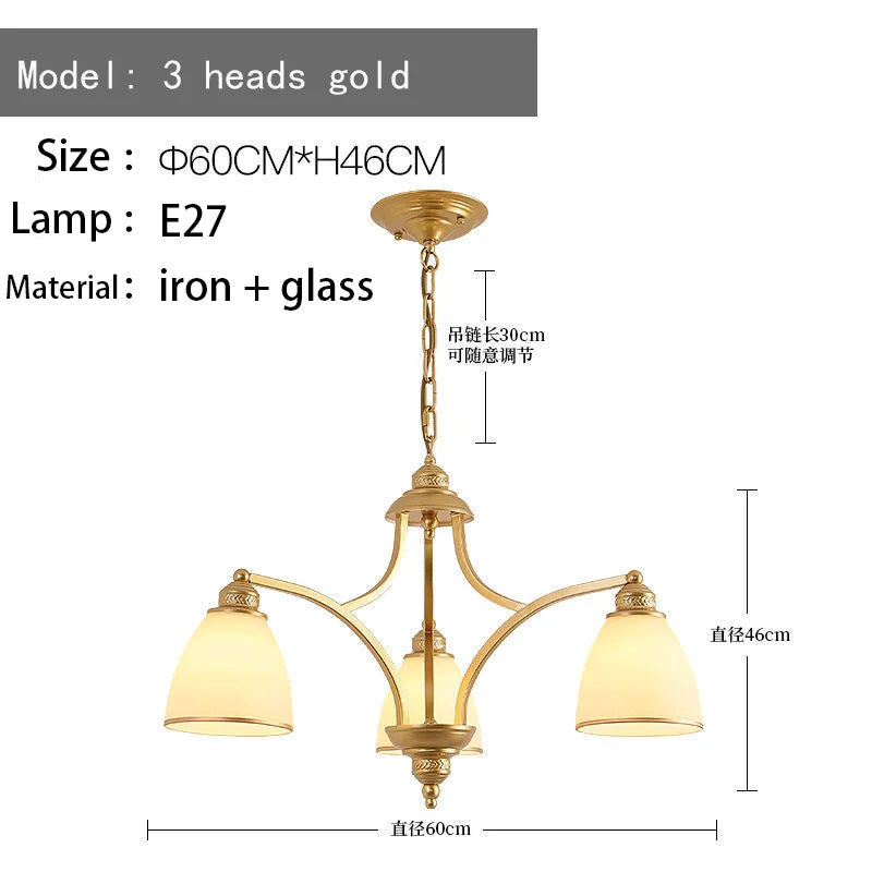 lustre rétro américain pour éclairage intérieur de plafond
