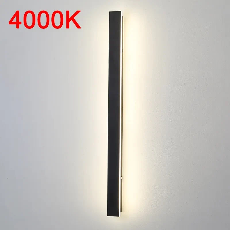 Applique murale led extérieure étanche longue bande moderne