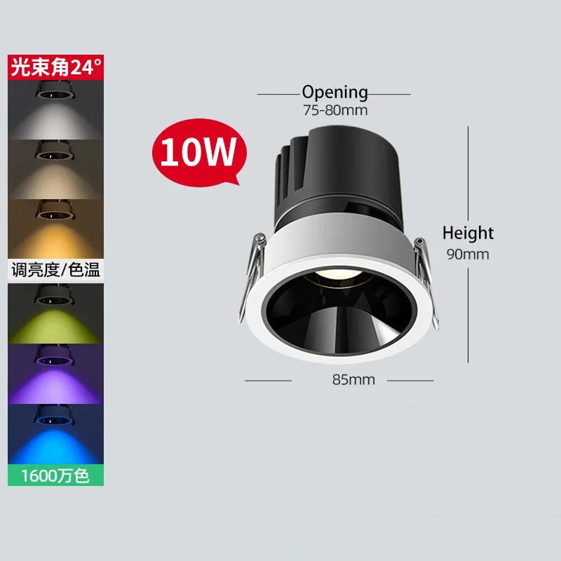 spot intelligent encastrable rond xiaomi mijia led rgb tuya zigbee