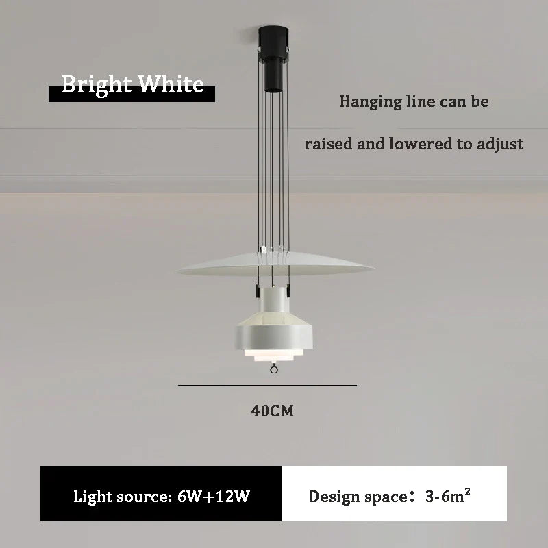lustre suspendu nordique réglable pour intérieur élégant